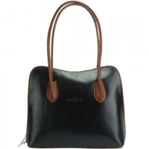 Leather bags TOPCM 8655 Valentina Shoulder handbag in soft calf-skin leather 