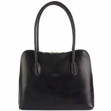 Claudia V leather shoulder bag