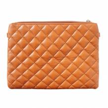 Wristlet made with quilted calf leather