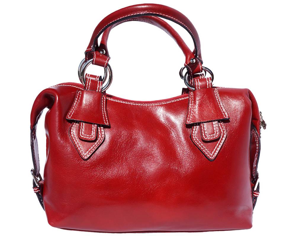 HANDBAG WITH DOUBLE HANDLE MADE OF GENUINE CALF LEATHER 6529 