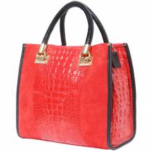 Open Tote leather bag