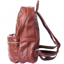 Unisex leather backpack