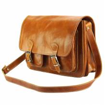 Pamela Leather Messenger Bag