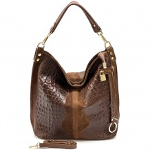 Selene S leather Hobo bag