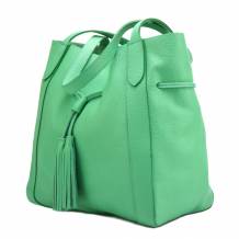 Prudenzia leather shoulder bag