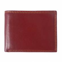 Leather wallet with coin pocket for mens